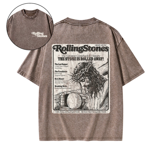 Rolling Stones Resurrection Christian Washed T-Shirt