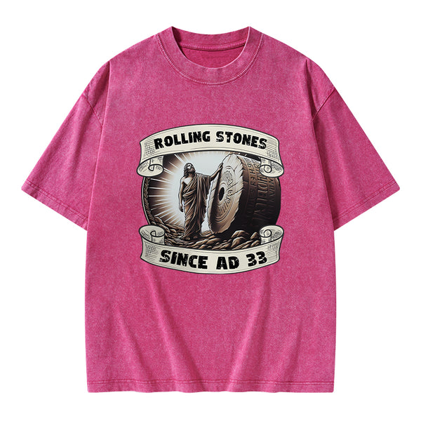 Rolling Stone Since AD 33 Christian Washed T-Shirt