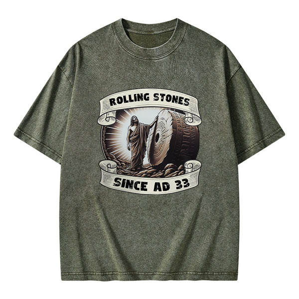 Rolling Stone Since AD 33 Christian Washed T-Shirt