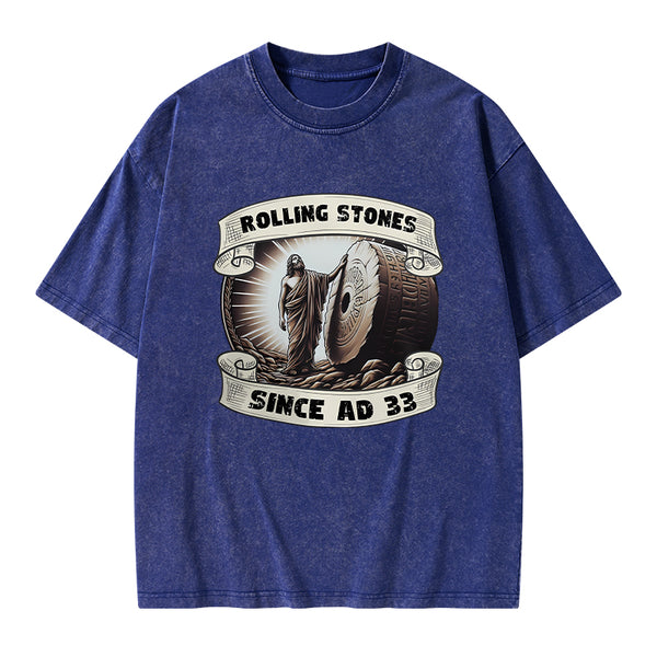 Rolling Stone Since AD 33 Christian Washed T-Shirt