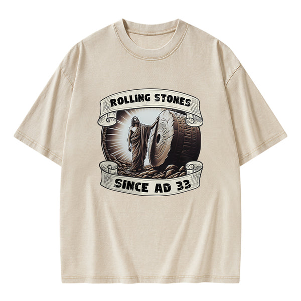 Rolling Stone Since AD 33 Christian Washed T-Shirt