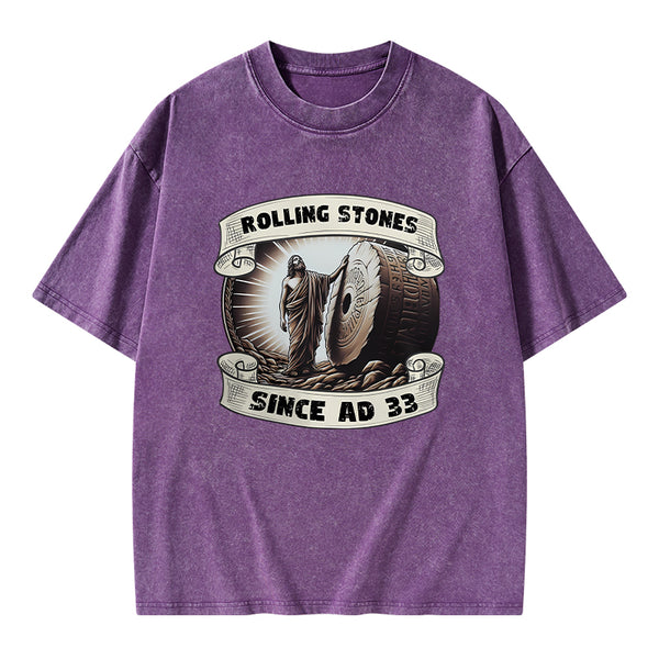 Rolling Stone Since AD 33 Christian Washed T-Shirt