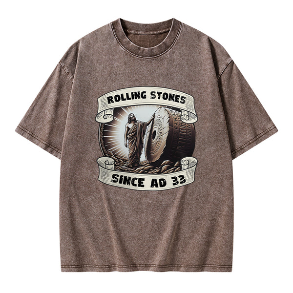 Rolling Stone Since AD 33 Christian Washed T-Shirt