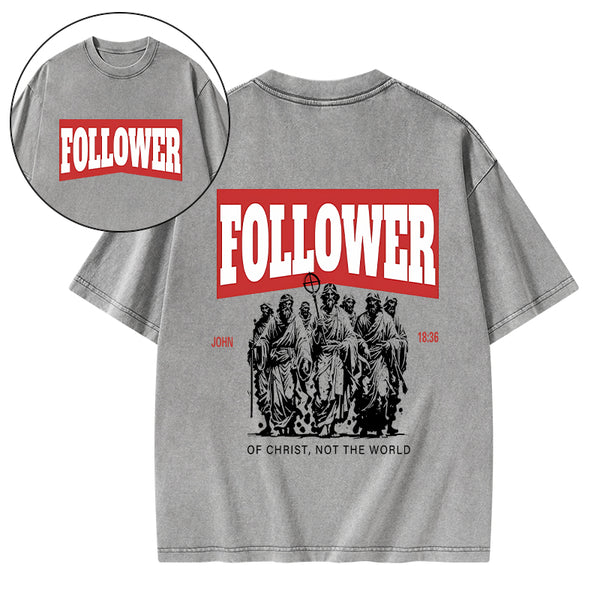Follower Christian Washed T-Shirt