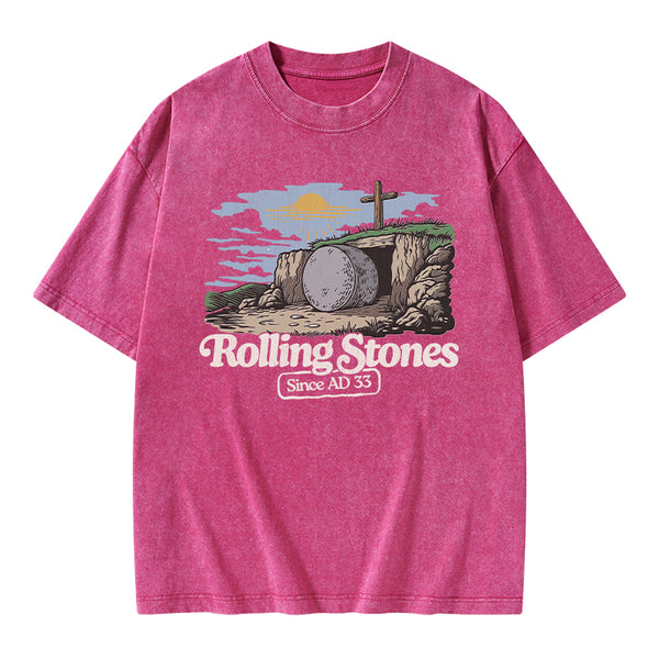 Rolling Stone Sine AD 33 Christian Washed T-Shirt