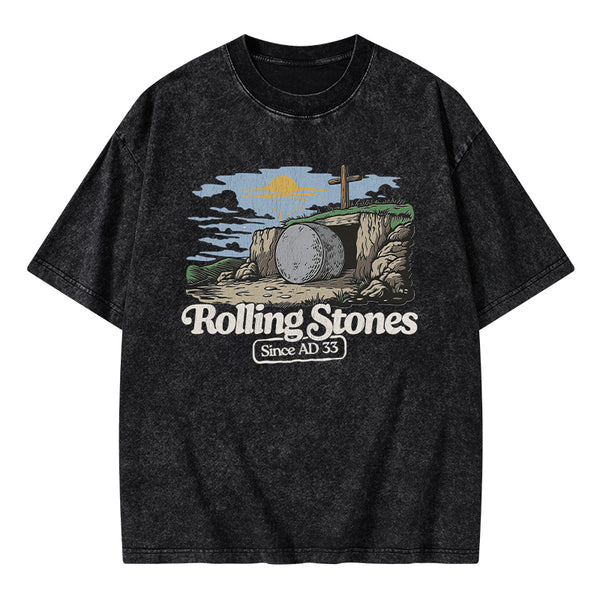 Rolling Stone Sine AD 33 Christian Washed T-Shirt