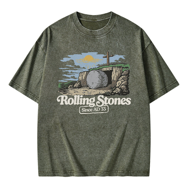 Rolling Stone Sine AD 33 Christian Washed T-Shirt