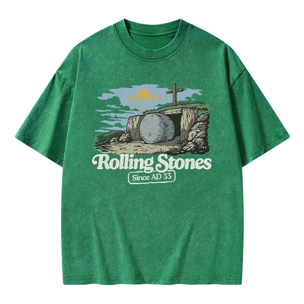 Rolling Stone Sine AD 33 Christian Washed T-Shirt
