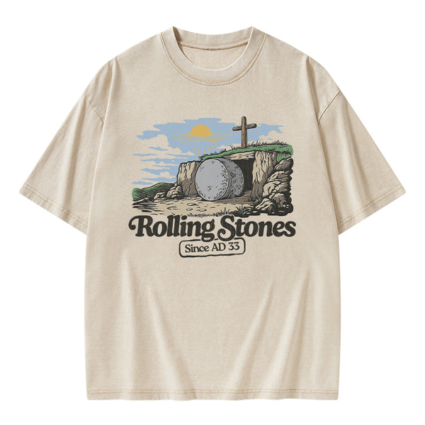 Rolling Stone Sine AD 33 Christian Washed T-Shirt