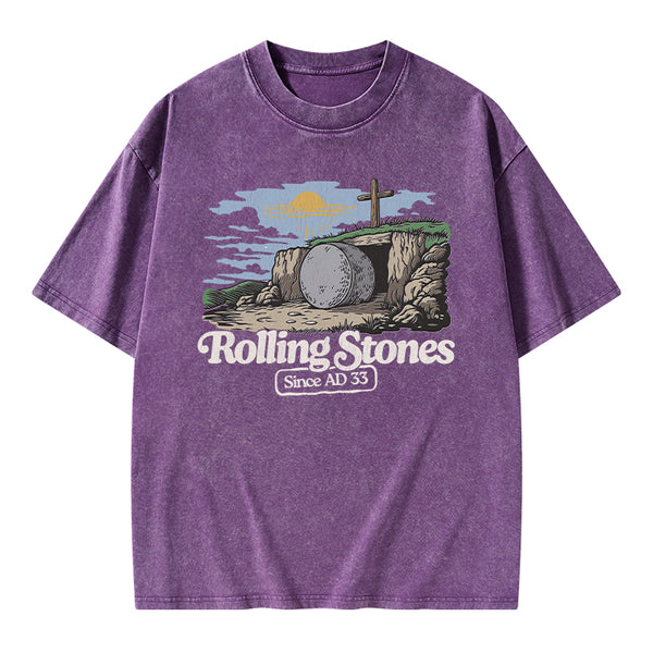 Rolling Stone Sine AD 33 Christian Washed T-Shirt