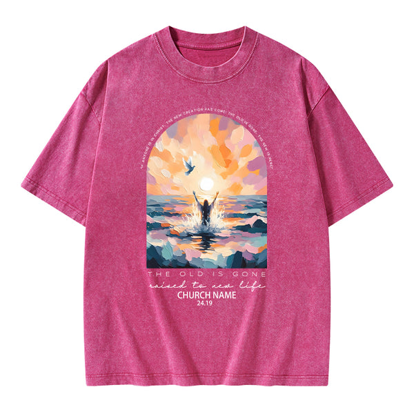 Personalized The Lord Is Gone Christian Washed T-Shirt