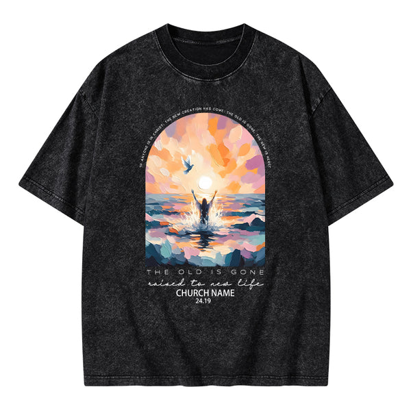Personalized The Lord Is Gone Christian Washed T-Shirt