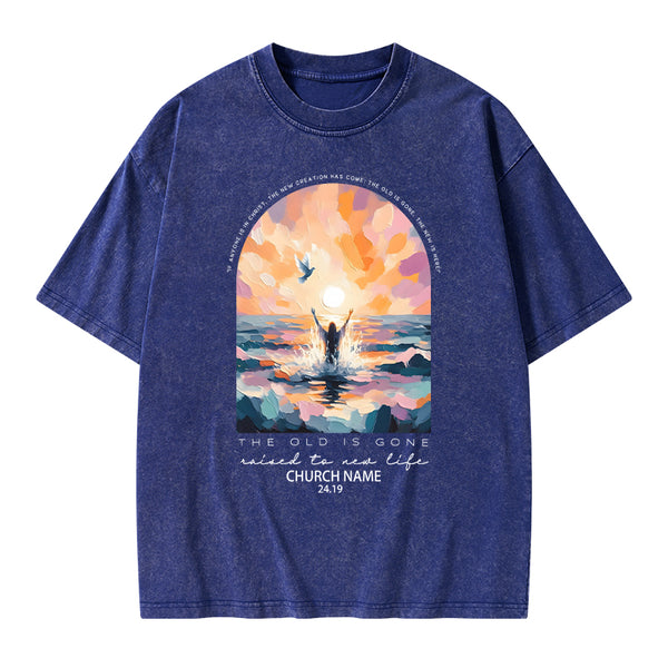 Personalized The Lord Is Gone Christian Washed T-Shirt