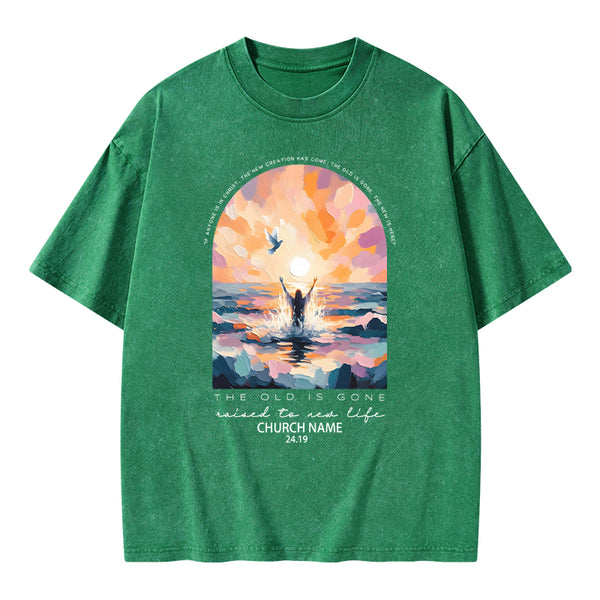 Personalized The Lord Is Gone Christian Washed T-Shirt