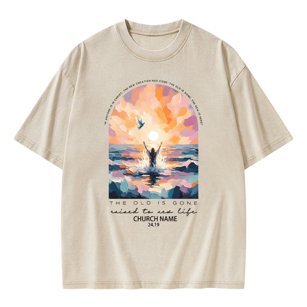 Personalized The Lord Is Gone Christian Washed T-Shirt