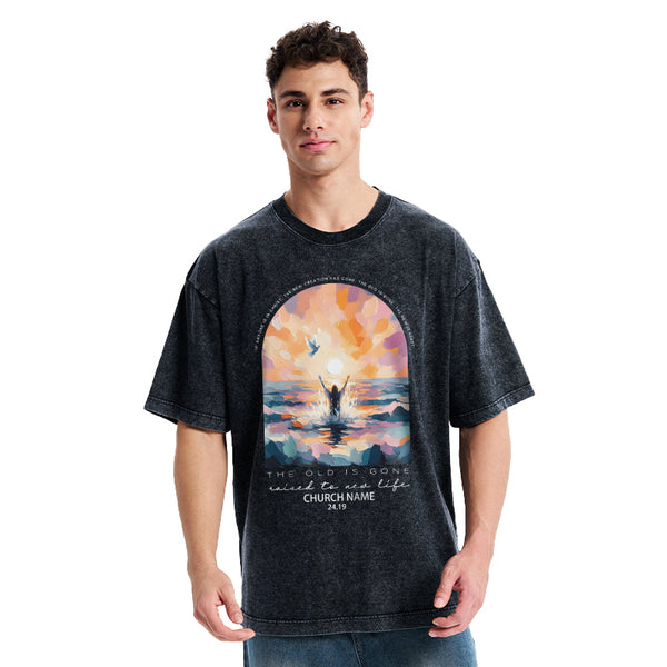 Personalized The Lord Is Gone Christian Washed T-Shirt