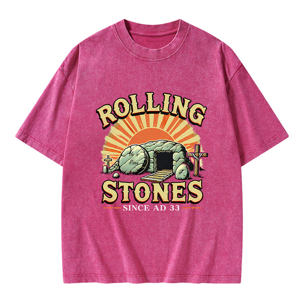 Rolling Stone Street Christian Washed T-Shirt