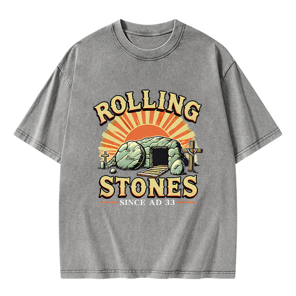 Rolling Stone Street Christian Washed T-Shirt