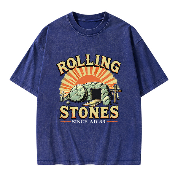 Rolling Stone Street Christian Washed T-Shirt