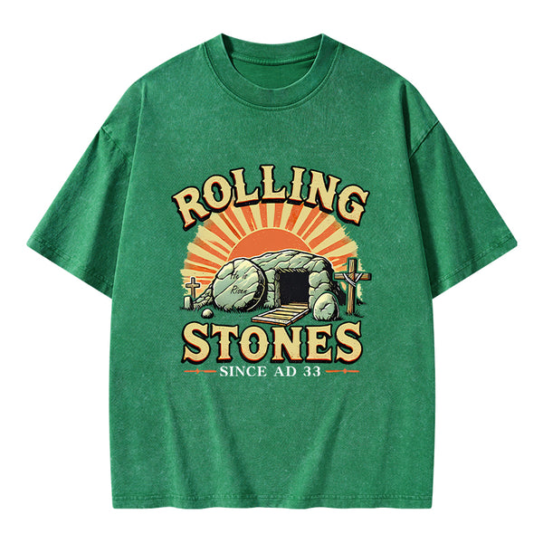 Rolling Stone Street Christian Washed T-Shirt