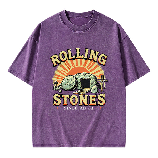 Rolling Stone Street Christian Washed T-Shirt