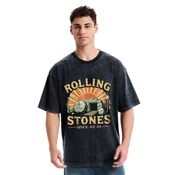 Rolling Stone Street Christian Washed T-Shirt