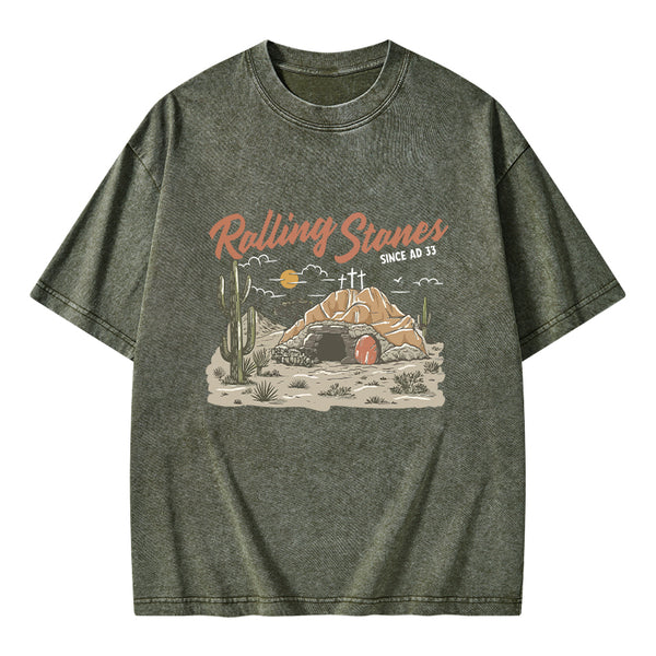 Rolling Stones Christian Washed T-Shirt