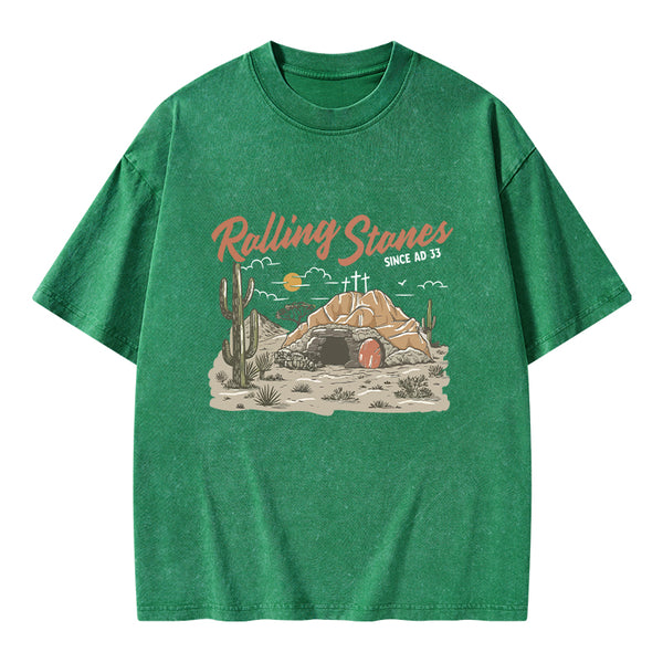 Rolling Stones Christian Washed T-Shirt