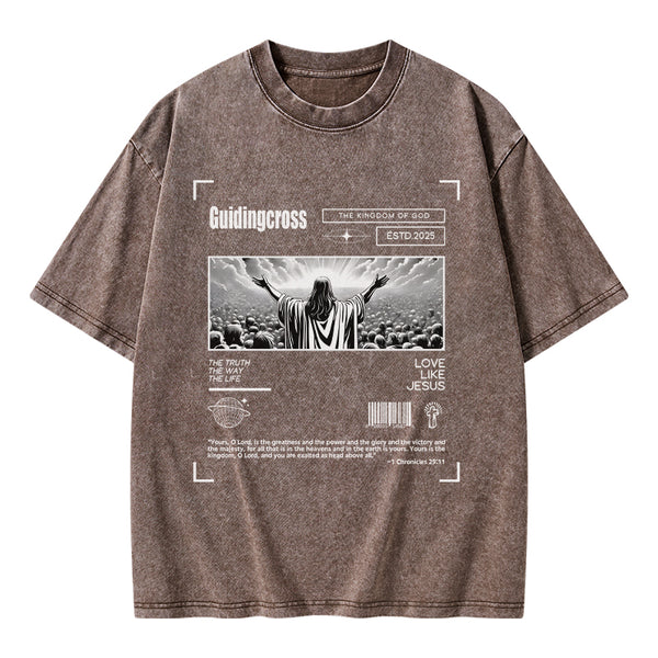 GC-WTSA2017 The Truth The Way The life Christian Washed T-Shirt