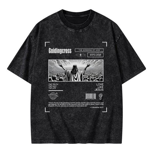 GC-WTSA2017 The Truth The Way The life Christian Washed T-Shirt