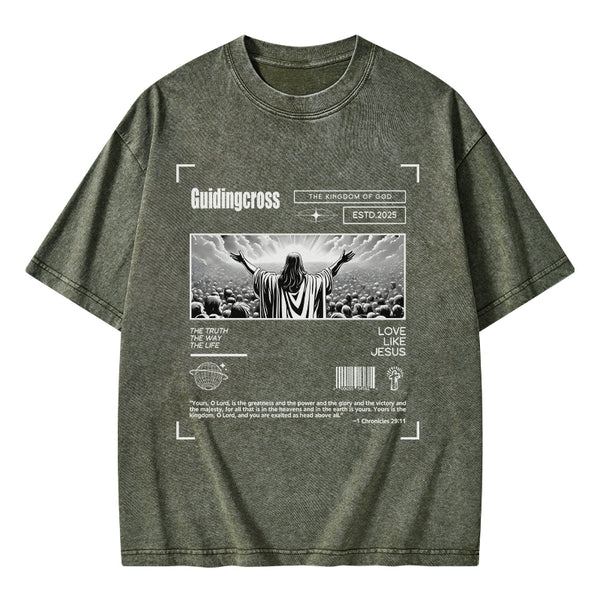 GC-WTSA2017 The Truth The Way The life Christian Washed T-Shirt