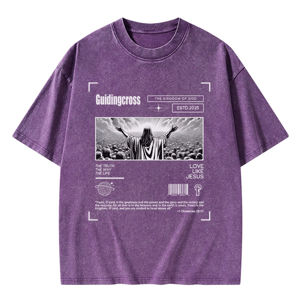 GC-WTSA2017 The Truth The Way The life Christian Washed T-Shirt