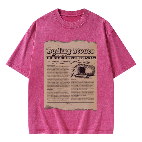 GC-WTSA2019 Rolling Stone Newspaper Christian Washed T-Shirt