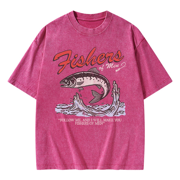 GC-WTSA2050 Fishers Of Men Christian Washed T-Shirt