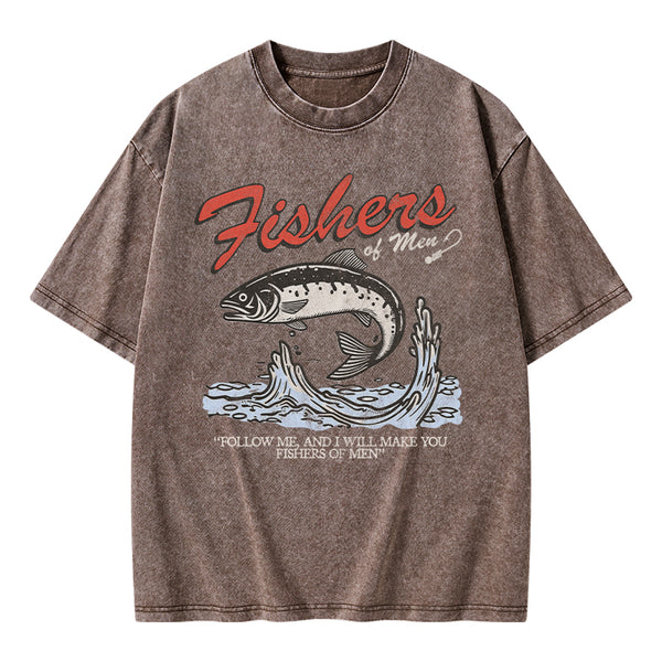 GC-WTSA2050 Fishers Of Men Christian Washed T-Shirt