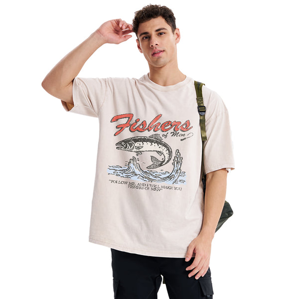 GC-WTSA2050 Fishers Of Men Christian Washed T-Shirt