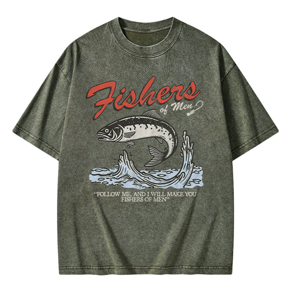 GC-WTSA2050 Fishers Of Men Christian Washed T-Shirt
