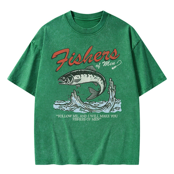GC-WTSA2050 Fishers Of Men Christian Washed T-Shirt
