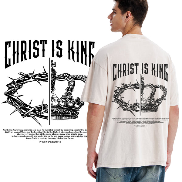 GC-WTSA2062 Christian Is King Christian Washed T-Shirt