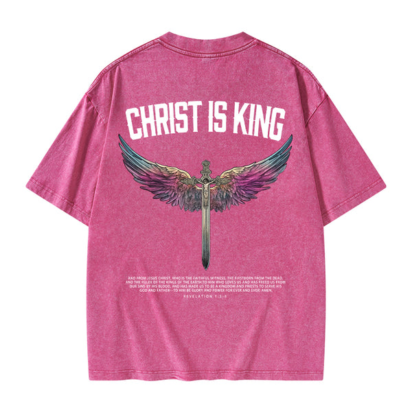 Christ Is King Christian Washed T-Shirt