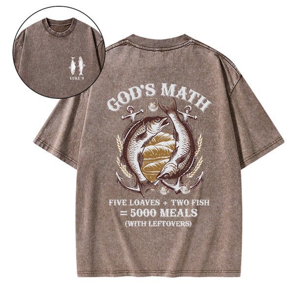 God's Math Christian Washed T-Shirt
