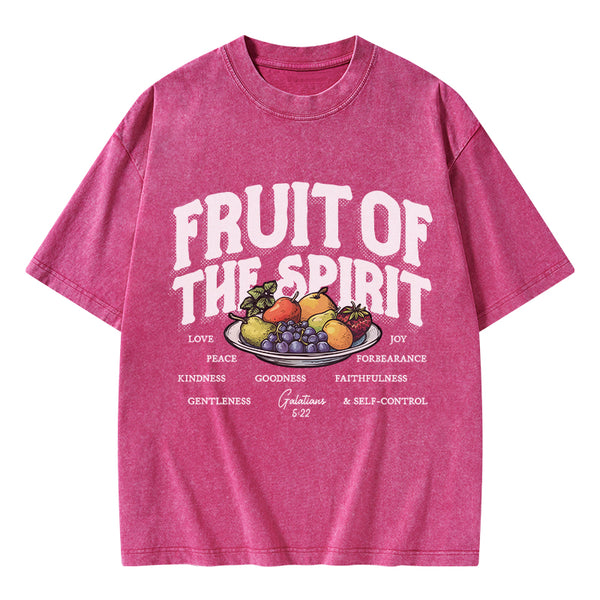 Fruit Of The Spirit Christian Washed T-Shirt