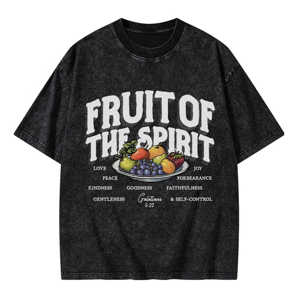 Fruit Of The Spirit Christian Washed T-Shirt