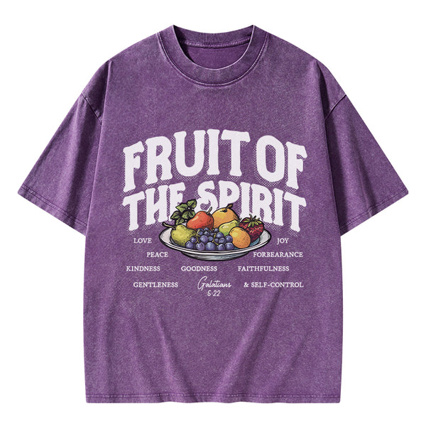 Fruit Of The Spirit Christian Washed T-Shirt