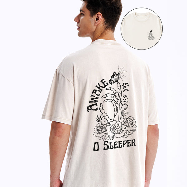 Awake O Sleeper Christian Washed T-Shirt