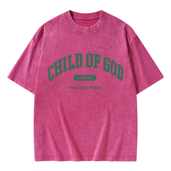 Child Of God Christian Washed T-Shirt