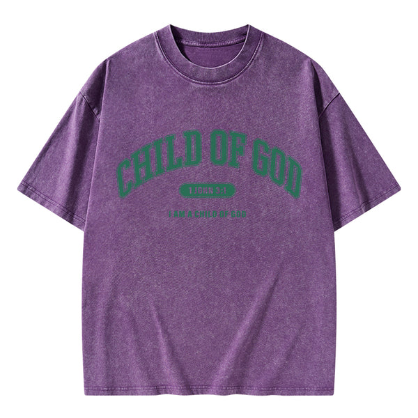 Child Of God Christian Washed T-Shirt