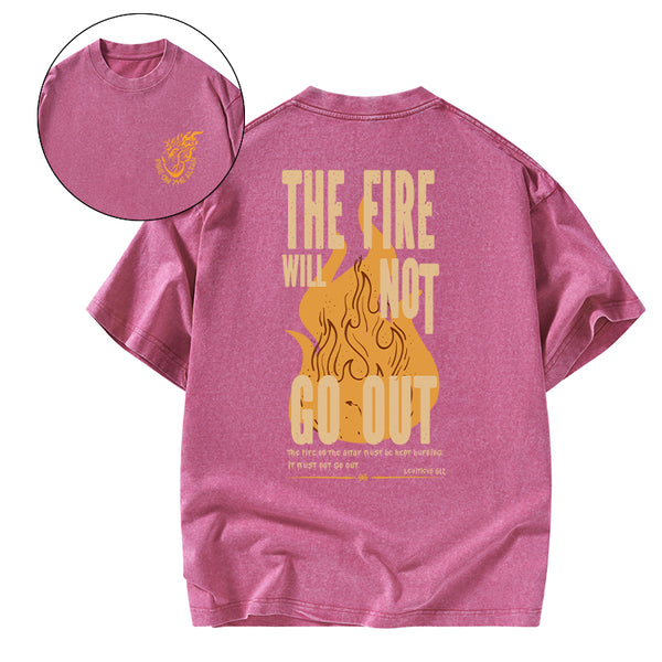 Fire On The Altar Christian Washed T-Shirt