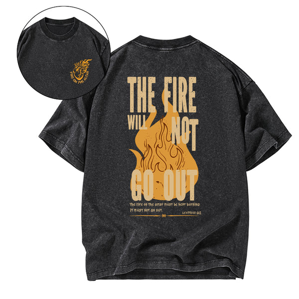Fire On The Altar Christian Washed T-Shirt