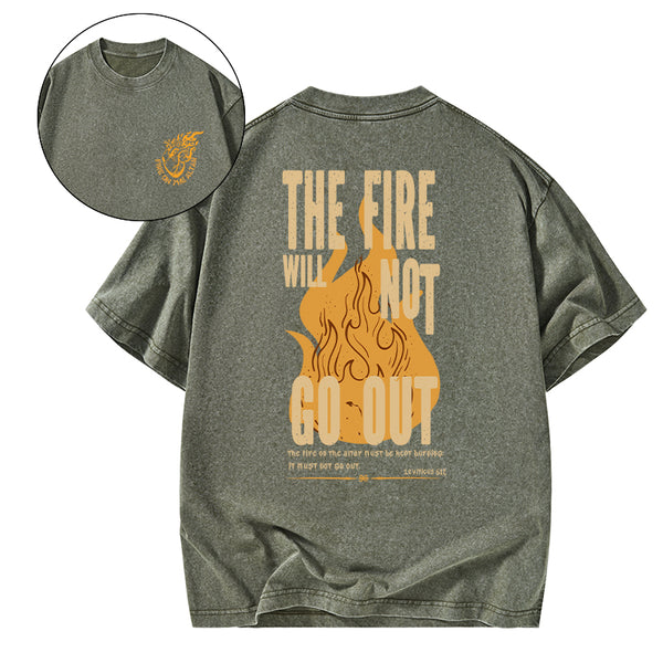 Fire On The Altar Christian Washed T-Shirt